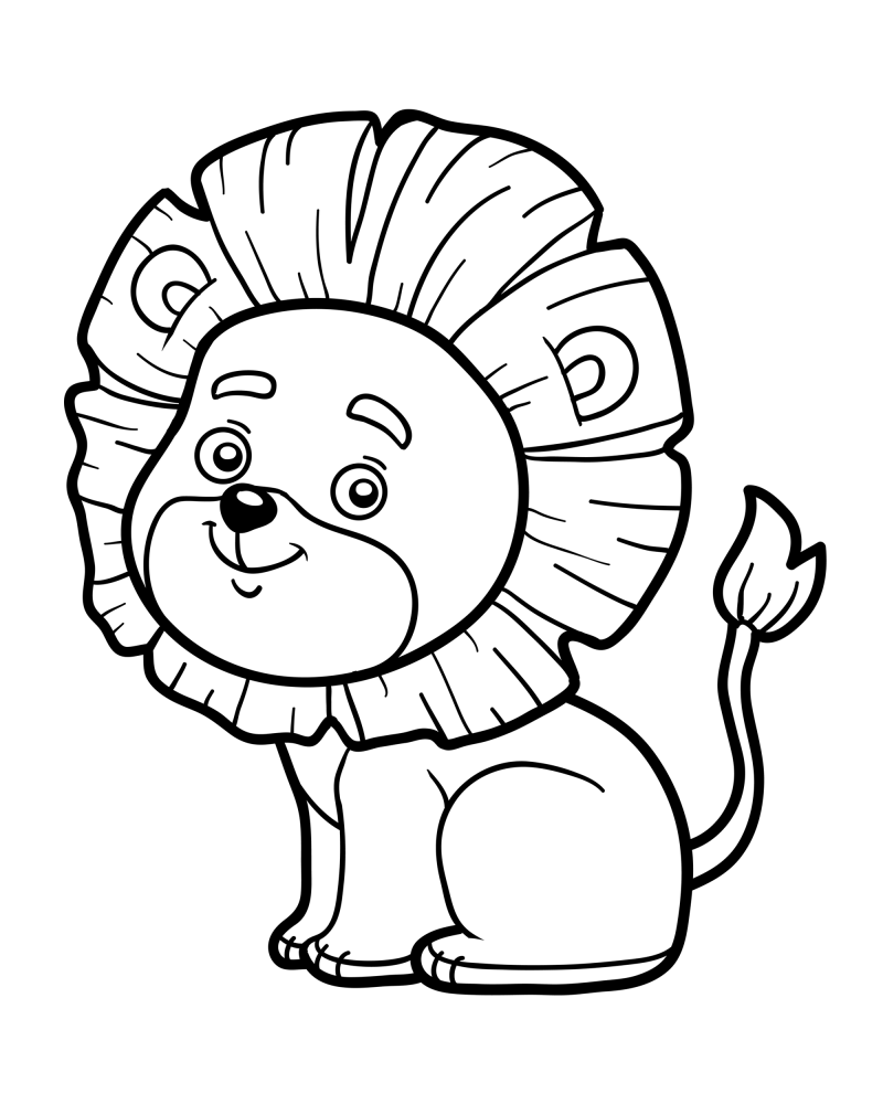 可爱的小动物-狮子