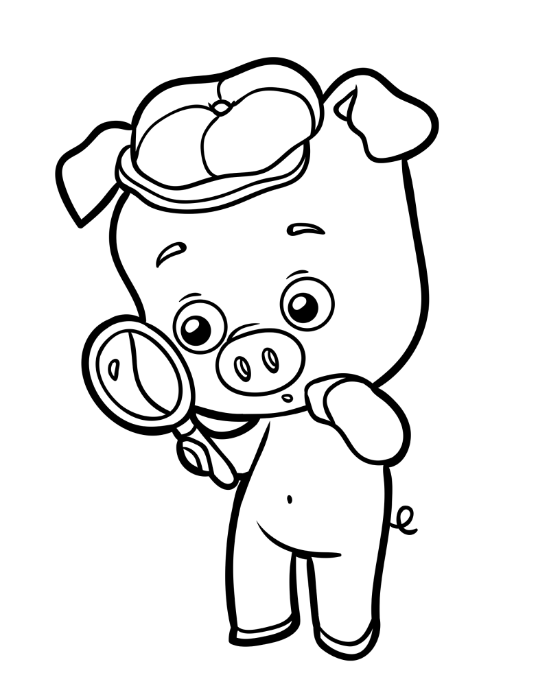 可爱的小动物-小猪